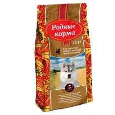 Сухой корм для взрослых собак с высокой активностью Родные корма курица, 2,43 кг (kastd) в магазинах Ашан