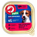 Корм консервированный для собак АШАН Красная птица мясное ассорти в соусе, 300 г (kastd)