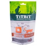 Лакомство для кошек TiTBiT Хрустящие подушечки с говядиной для выведения шерсти, 60 г (kastd)