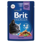 Корм для кошек Brit Premium с треской, 85 г (kastd)