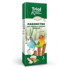 Лакомство для попугаев Triol с кунжутом для мелких и средних видов, 80 г (kastd) в магазинах Ашан