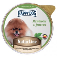 Корм для собак Happy Dog Паштет ягненок с рисом, 125 г (kastd) в магазинах Ашан