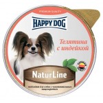 Корм для собак Happy Dog Паштет телятина с индейкой, 125 г (kastd)
