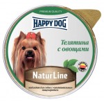Корм для собак Happy Dog Паштет телятина с овощами, 125 г