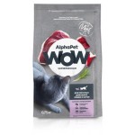 Корм сухой для кошек AlphaPet WOW утка и потрошки, 750 г (kastd)