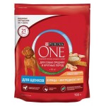 Сухой корм для щенков Purina ONE c курицей и рисом, 700 г (kastd)