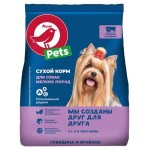 Корм сухой для собак АШАН Красная птица говядина ягнёнок, 600 г (kastd)