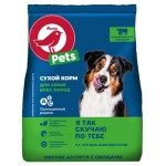 Корм сухой для собак АШАН Красная птица мясное ассорти и овощи, 600 г (kastd)