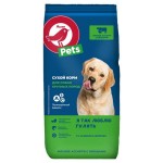 Корм сухой для собак АШАН Красная птица мясное ассорти и овощи, 2,2 кг (kastd)