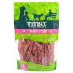 Лакомство для собак TITBIT соломка утиная, 250 г (kastd)