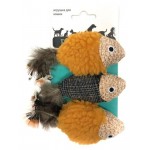 Игрушка для кошек Petpark Рыбки, 3 шт (kastd)