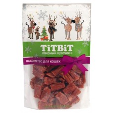 Лакомство для кошек TITBIT колбаски говяжьи, 60 г (kastd) в магазинах Ашан