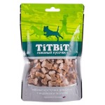Лакомство для собак TiTBiT косточки мясные с индейкой и творогом, 145 г (kastd)