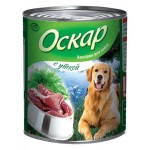 Влажный корм для собак Оскар с уткой, 750 г (kastd)