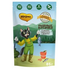 Влажный корм для кошек Мнямс Рыбный фестиваль с лососем, креветками и форелью, 85 г (kastd) в магазинах Ашан