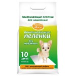 Пеленки для животных Чистый хвост впитывающие 10 шт 33х45 см (kastd)