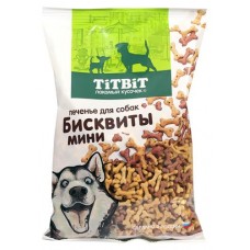Лакомство для собак TITBIT печенье бисквиты мини, 500 г (kastd) в магазинах Ашан