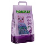 Наполнитель для кошачьих туалетов HOMECAT горная свежесть комкующийся, 10 л (kastd)