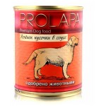 Корм консервированный для собак Prolapa Premiumс ягненком кусочки в соусе, 850 г (kastd)