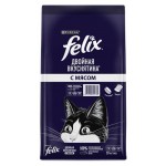 Сухой корм для кошек Felix Двойное удовольствие с мясом, 10 кг (kastd)
