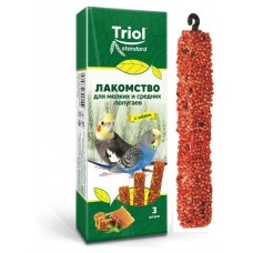 Лакомство для попугаев Triol с медом для мелких и средних видов, 80 г (kastd) в магазинах Ашан