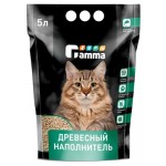 Наполнитель для кошачьего туалета Gamma древесный, 5 л (kastd)