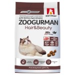 Сухой корм для кошек Зоогурман Hair&Beauty микс птицы, 350 г (kastd)