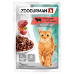 Корм для кошек Зоогурман Говядина с овощами, 85 г (kastd)
