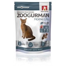 Сухой корм для взрослых кошек Зоогурман Home Life Chicken Курочка, 1,5 кг (kastd) в магазинах Ашан