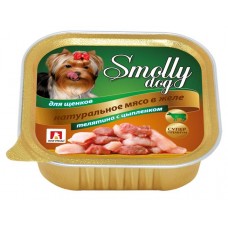 Консервы для щенков Зоогурман Smolly dog телятина с цыпленком, 100 г (kastd) в магазинах Ашан