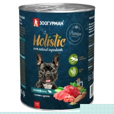 Консервы для собак Зоогурман Holistic Перепёлка с рисом и цукини, 350 г (kastd) в магазинах Ашан