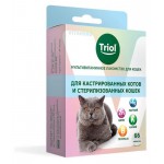 Лакомство для котов кастрированных и стерилизованных кошек Triol мультивитаминное, 33 г (kastd)