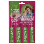 Лакомство для кошек Molina жевательные колбаски индейка и заяц, 20 г (kastd)
