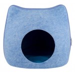 Домик для кошки голубой, 41х38х38 см (kastd) Домик для кошки голубой, 41х38х38 см (kastd)