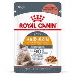 Влажный корм для кошек Royal Canin Hair&Skin Gravy кусочки в соусе, 85 г (kastd)