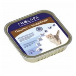 Влажный корм для кошек Prolapa Premium паштет с индейкой, 100 г (kastd)