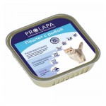 Влажный корм для кошек Prolapa Premium паштет с рыбой, 100 г (kastd)