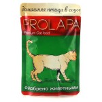 Влажный корм для кошек Prolapa Premium домашняя птица в соусе, 100 г (kastd)
