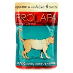 Влажный корм для кошек Prolapa Premium кролик и индейка в желе, 100 г (kastd)