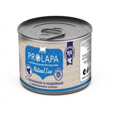 Влажный корм для кошек Prolapa Natural Line с кроликом, индейкой и клюквой, 200 г (kastd) в магазинах Ашан