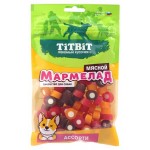 Лакомство для собак TiTBiT Мармелад мясной ассорти, 120 г (kastd)