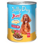 Корм консервированный для собак Зоогурман Jolly Dog Телятина с языком, 970 г (kastd)
