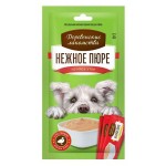 Лакомство для собак Деревенские лакомства Нежное пюре из мяса утки, 4х10 г (kastd)