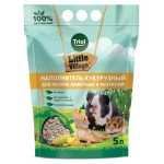 Наполнитель для мелких животных и рептилий Triol Litlle Village кукурузный, 5 л (kastd)