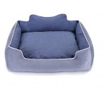 Лежанка для животных с бортиком синяя, 65х75 см (kastd) Лежанка для животных с бортиком синяя, 65х75 см (kastd)
