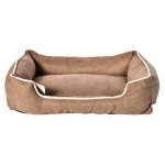 Лежанка для собак коричневая, 67х50х18 см (kastd) Лежанка для собак коричневая, 67х50х18 см (kastd)
