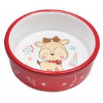 Миска для кошек Triol New Year Олененок керамическая, 250 мл (kastd) Миска для кошек Triol New Year Олененок керамическая, 250 мл (kastd)
