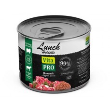 Корм консервированный для собак Vita Pro Lunch ягненок с бурым рисом, 240 г (kastd) в магазинах Ашан