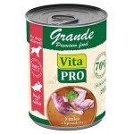 Корм консервированный для собак Vita Pro Grande утка с кроликом кусочки в соусе, 970 г (kastd)