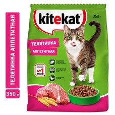 Сухой корм для кошек Kitekat Телятина аппетитная, 350 г (kastd) в магазинах Ашан